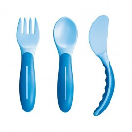 MAM Baby's Cutlery Set Posate 6+, Confezione da 3 pezzi