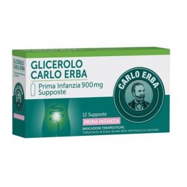 Glicerolo Carlo Erba Prima Infanzia 900mg 12 supposte glicerolo