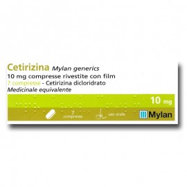 Cetirizina 10 mg, 7 compresse rivestite con film