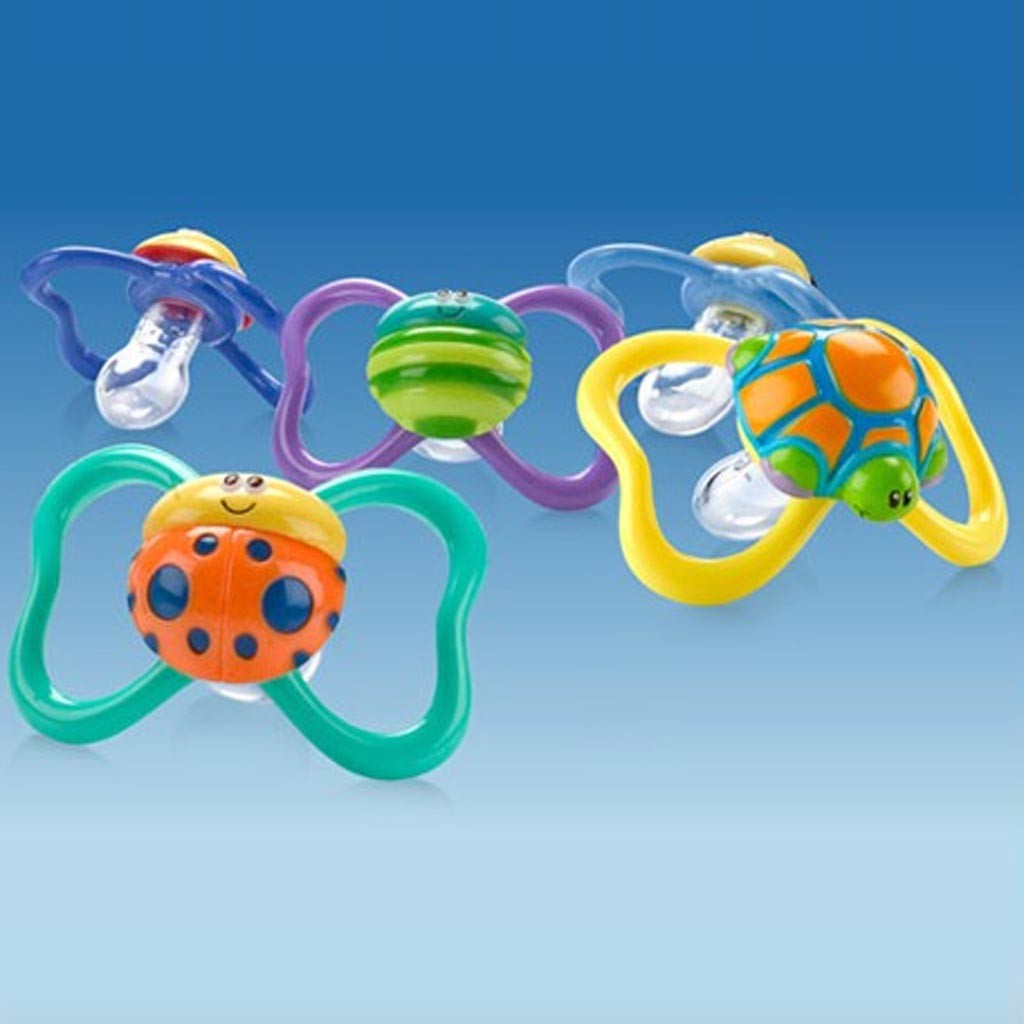 Nuby Ciuccio in silicone Paci-Pals 3D 6-18 mesi