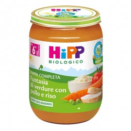 Hipp Fantasia di Verdure con Pollo e Riso, 190 gr