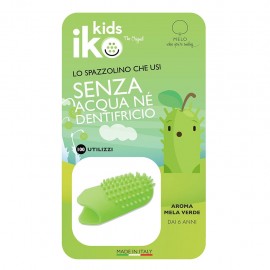 Iko Kids Mela Verde Ditale Fluoro - Spazzolino da dito