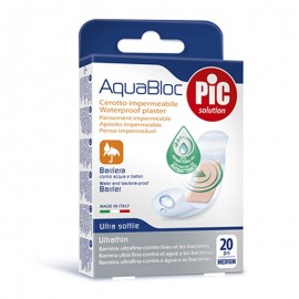 PIC Cerotti Strip AquaBloc Impermeabili 19X72, 20 pezzi