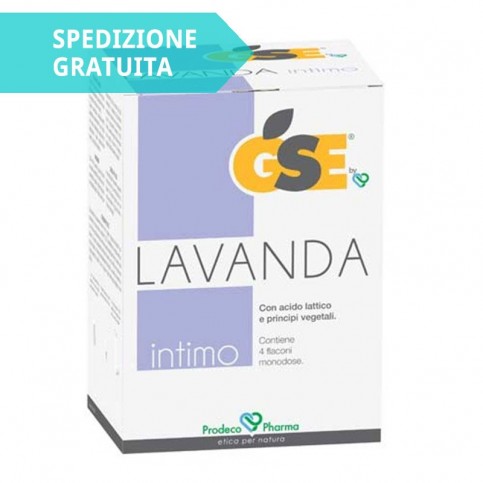 GSE Intimo Lavanda, 4 flaconi monodose da 100 ml