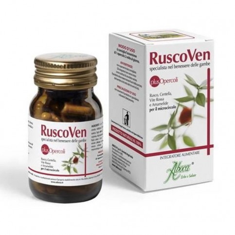 Ruscoven Plus Opercoli, flacone da 50 opercoli da 500 mg