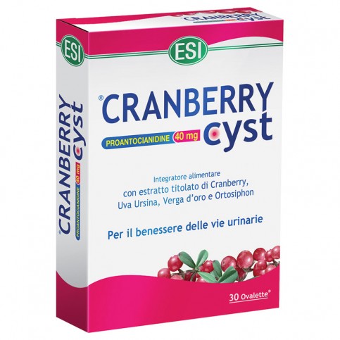 ESI Cranberry Cyst Ovalette, astuccio da 30 ovalette 750 mg