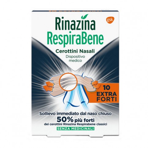 Rinazina RespiraBene Extra Forti, 10 cerotti