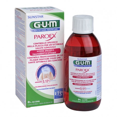 Collutorio ad azione potenziata GUM Paroex 0,12 + CPC, 300 ml