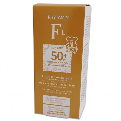 Phytamin F+E Emulsione Solare Bimbi SPF 50+, 150 ml