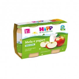 Hipp Bio Omogeneizzato Mela e Yogurt, 2x125 gr