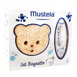 Mustela Set Bagnetto - Spugna, Termometro, Shampoo e Mille Bolle