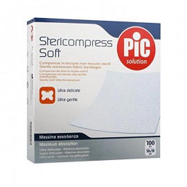PIC Garze Sterili Stericompress Soft in TNT 10x10 cm, 100 pz