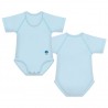 J BIMBI Body 4Season in cotone Bio tinta unita Azzurro, 1 pz