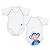 J Bimbi Body Neonato 4 Stagioni in cotone bio Scimmia, 1 pz