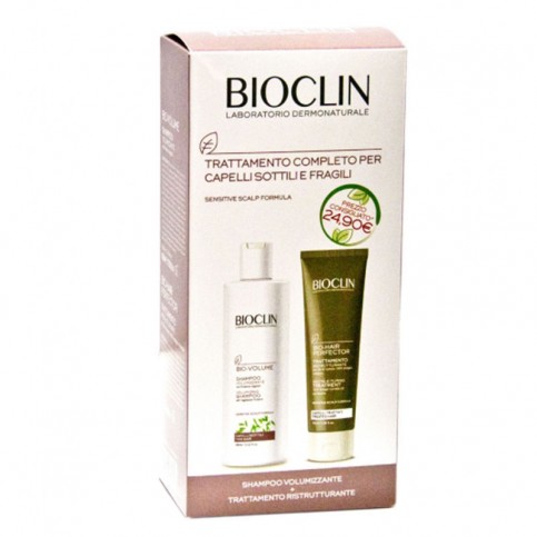 Bioclin Volume Shampoo 400 ml + Trattamento Ristrutturante 100 ml