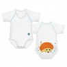 J Bimbi Body Neonato 4 Stagioni in cotone bio Riccio, 1 pz