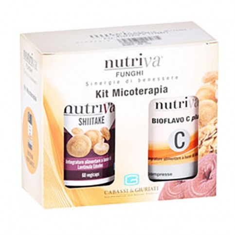 Nutriva Kit Micoterapia - Shiitake + Bioflavo C Plus