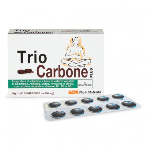 Pool Pharma Trio Carbone Plus, 40 compresse
