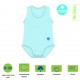 J Bimbi Body neonato estivo in cotone biologico senza maniche Azzurro, 1 pz