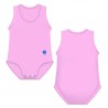 J Bimbi Body neonato estivo in cotone biologico senza maniche Rosa, 1 pz