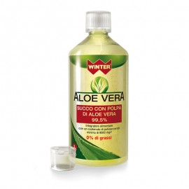 Winter Aloe Vera Succo con Polpa di Aloe Vera 99,5%, 1 litro