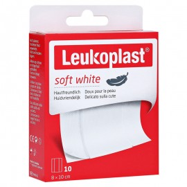 Leukoplast Soft White 8 x 10 cm, 10 cerotti