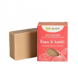 La Saponaria Sapone Rosa e Burro di Karitè, 100 g