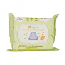 La Saponaria Bio Salviette Detergenti Delicate, 20 pz
