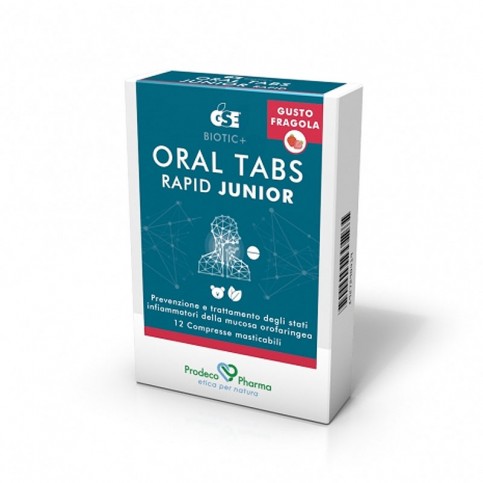 GSE Oral Tabs Rapid Junior - Gusto Fragola, 12 compresse