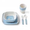 Nuvita Set pappa Yoohoo in bamboo 12m+ Azzurro