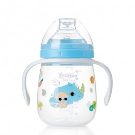 Nuvita Tazza apprendimento Yoohoo con beccuccio morbido 6m+ Azzurra, 240 ml